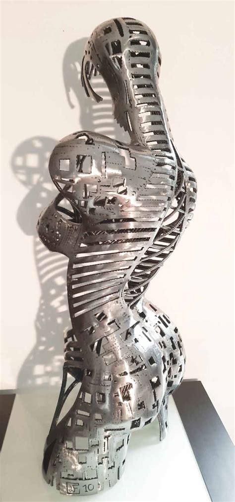 classical woman metal sculpture with fabric at waist|List of female sculptors .